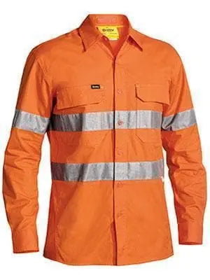 Bisley Workwear 3m Taped X Airflow™ Ripstop Hi Vis Shirt Long Sleeve BS6416T Metro Workwear.
